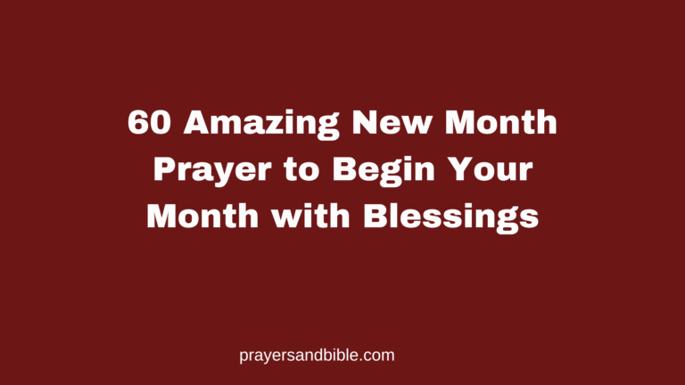 new month prayer