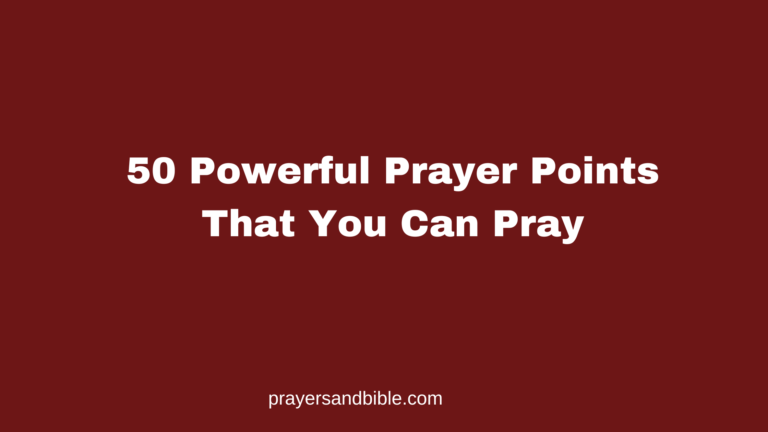 powerful prayer points