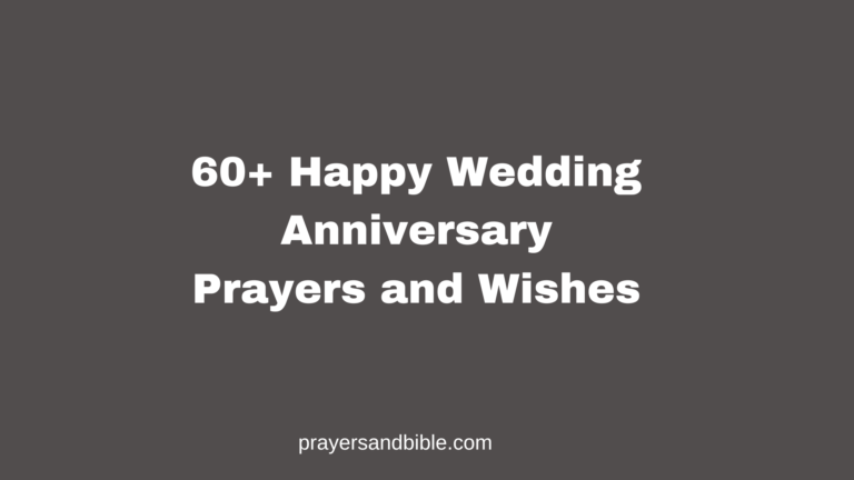 wedding anniversary prayers
