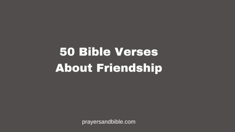 bible verses about friendship
