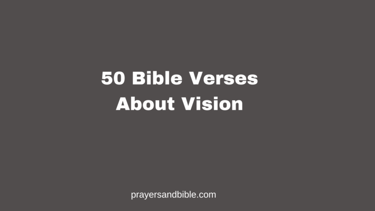 bible verses about vision