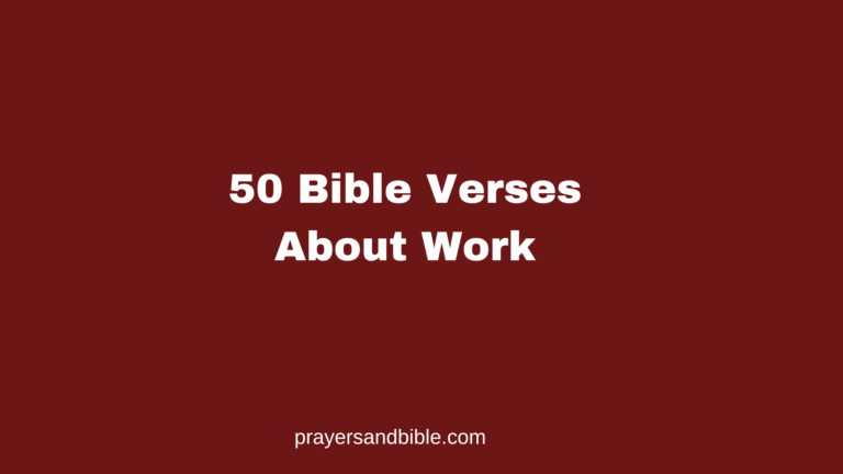 50 Bible Verses About Work bible verses about work