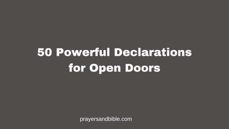 declarations for open doors