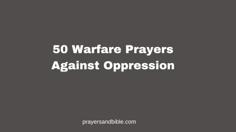 prayers against oppression
