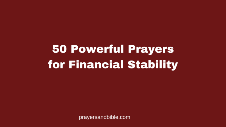 50 Powerful Prayers for Financial Stability prayers for financial stability