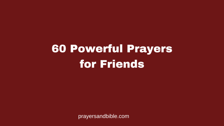 prayers for friends