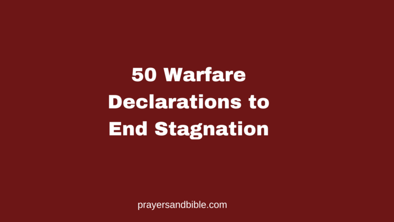 declarations to end stagnation