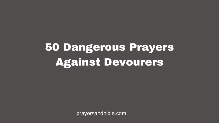 prayers against devourers