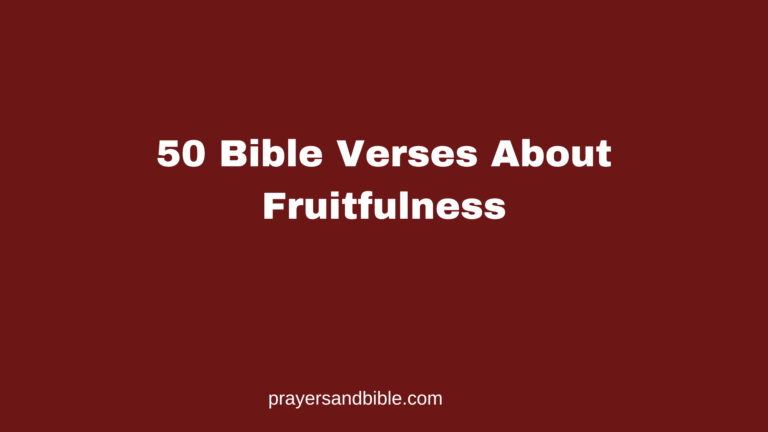 bible verses about fruitfulness