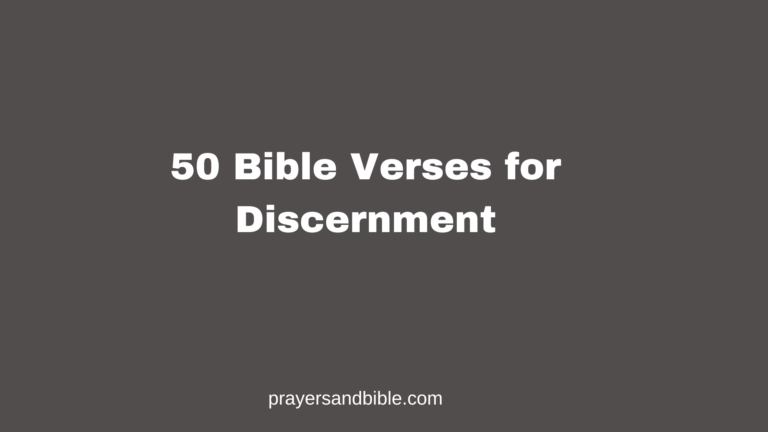 bible verses for discernment