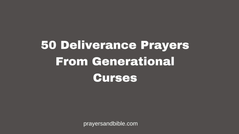 50 Deliverance Prayers From Generational Curses deliverance prayers from generational curses