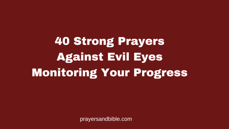 prayers against evil eyes
