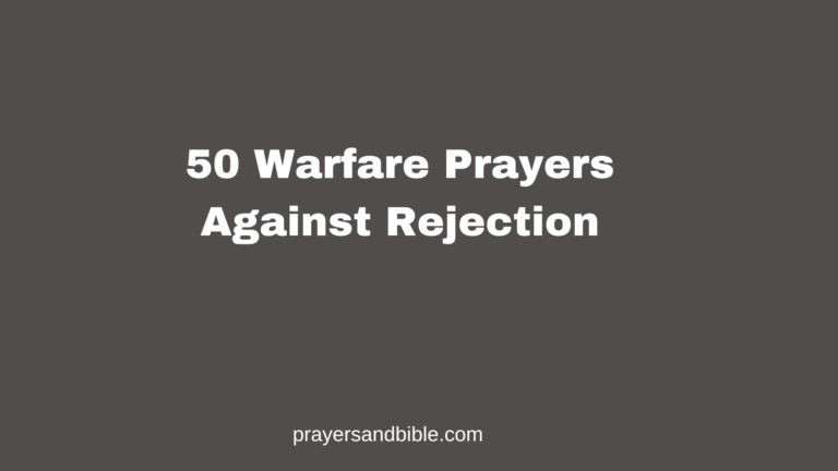 prayers against rejection