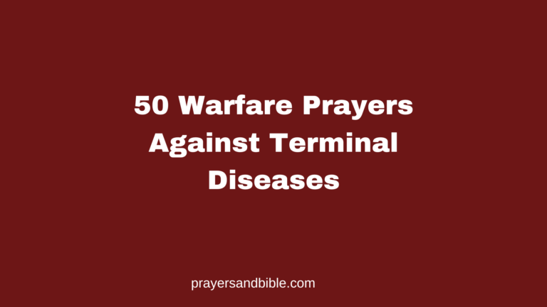 prayers against terminal diseases