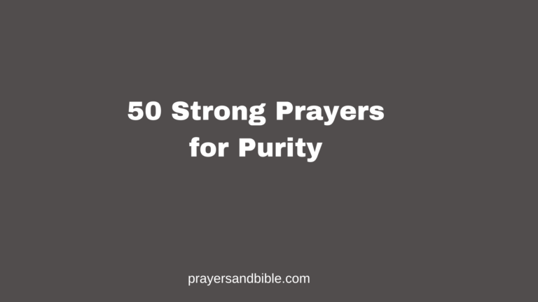 prayers for purity