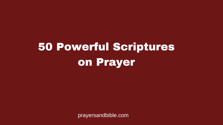 scriptures on prayer