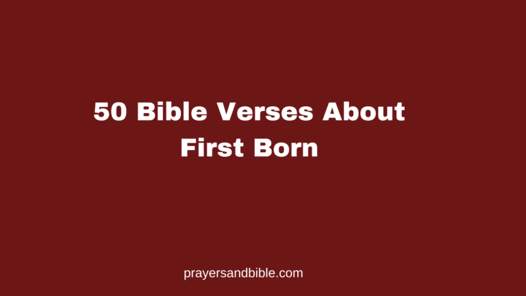 bible verses about first born