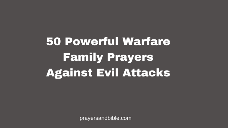 family prayers against evil attacks