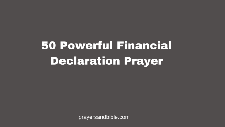 50 Powerful Financial Declaration Prayer financial declaration prayer