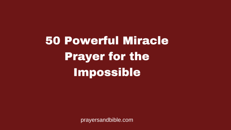 miracle prayer