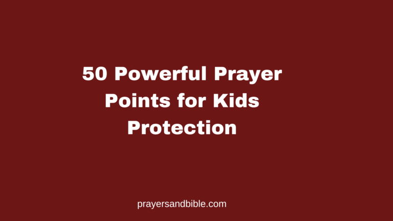 prayer points for kids