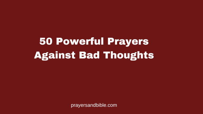 prayers against bad thoughts