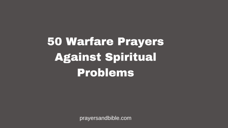 prayers against spiritual problems