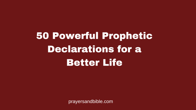 declarations for a better life