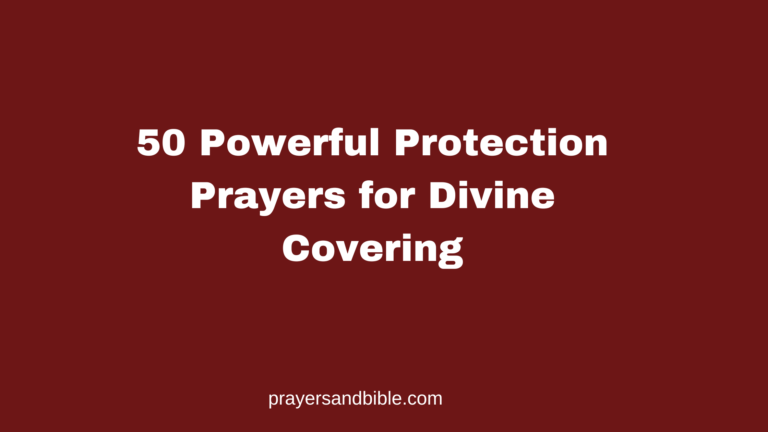 prayers for divine covering
