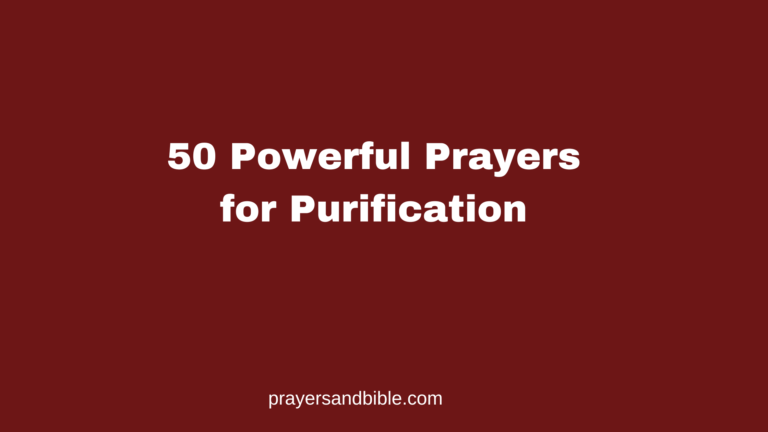 prayers for purification