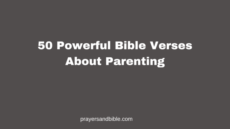 bible verses about parenting