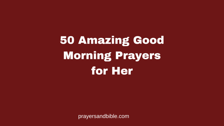 good morning prayers for her