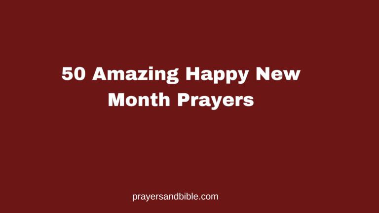 happy new month prayers