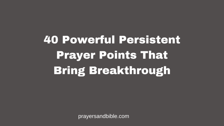 persistent prayer