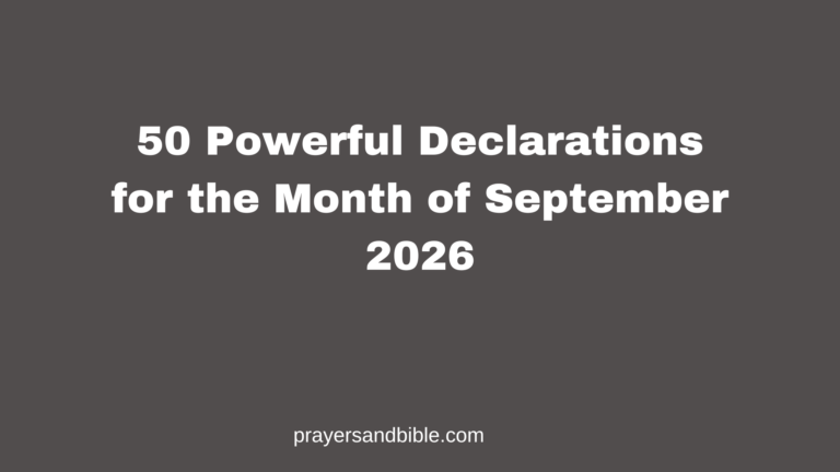 declarations for the month of September 2026
